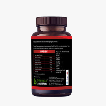 Bhumija Lifesciences Testosterone Booster Supplement for Men 60 Capsules - For Muscle Mass, Testo Boost